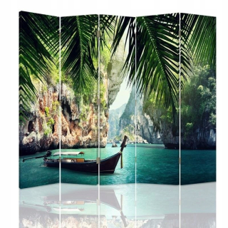 Screen Feby Boat in Tropics 180x180 cm