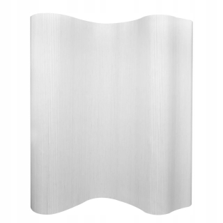 Bambusová zástena VidaXL 250x165 cm biela