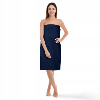 Pareo pre saunu 75 x 145 cm odtiene modrej