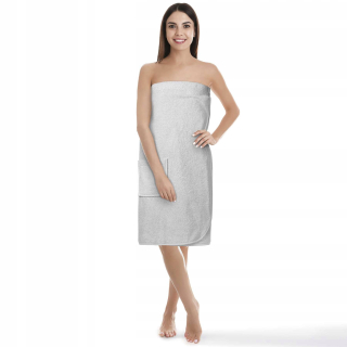 Pareo pre saunu 75 x 135 cm odtiene šedej
