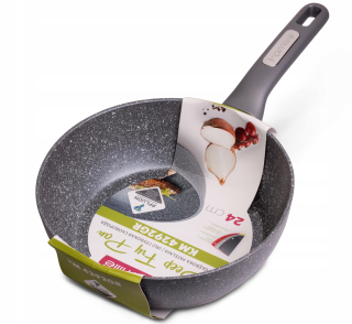 Panvica - Žulový vyprážanie French Hlboká 24 cm Indukčné Kamille