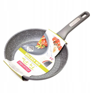 Panvica - Žulový vyprážanie hrubú indukciu 24 cm plynu