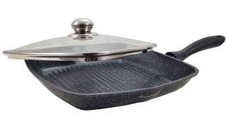 Panvica - Gril panvica s vekom 28cm indukcie Gas