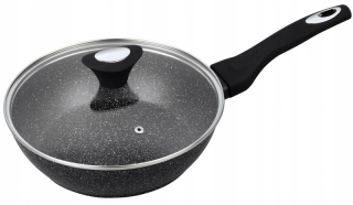 Panvica - Mramorovaný panvicu s krytom 24 cm 7295