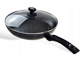 Panvica - Mramorová panvica + pokrievka INDUKCIA 30cm EB-4112