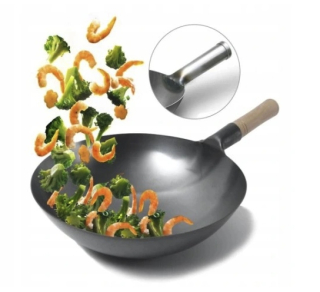 Panvica - Panvica Wok 33 cm Ručne Kuta Steel Chinese