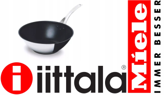 Wok panvica - WOK Pán Iittala ALL STEEL Platinum 28cm MIELE