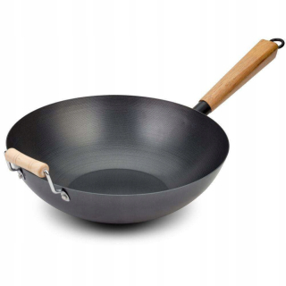 Wok panvica - FRYING PAN KANTONIANSKO čínska 35cm oceľ