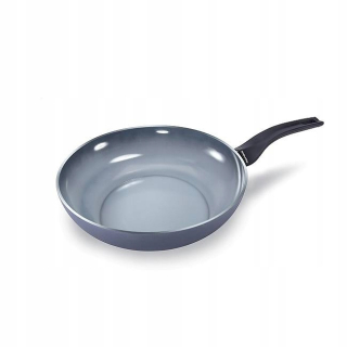 Wok panvica - Panvica Wok hliník indukcie mince šedý 28 cm