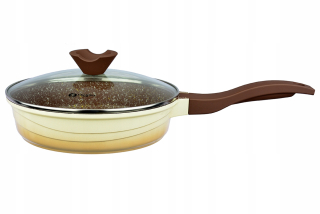 Panvica - Panvica s mramorovou povlaku náterovej 24cm Ind.