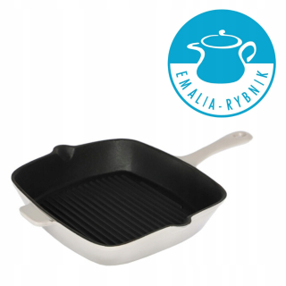 Panvica - Liatina tabuľa ťažké smaltované 26 cm indukcia