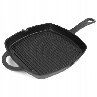 Panvica - Liatina panvica pre steaky gril 23cm čierna