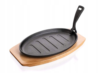 Panvica - Liatinové mriežky na doske Grada Banquet 27 cm dosky