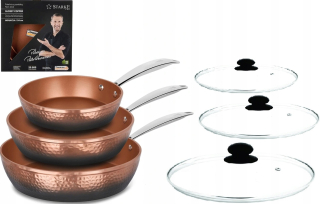 Sada panvic - Panvice Starke Pre Glossy Copper 20/24 / 28cm + Powers