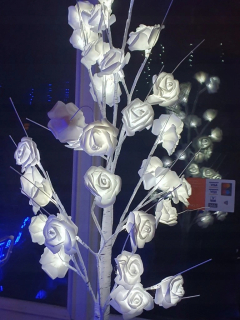 Vianočné osvetlenie - Krásny veľký LED strom žiariace ruže svetla 150cm