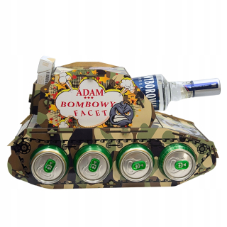 TANK NA PIVO A VODKU darček k narodeninám slobodného mládenca pre starého otca kamarátkinho otca.