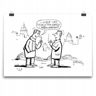 Book plagát, komiks Andrzej Mleczko, Funny 29,7 x 42 cm