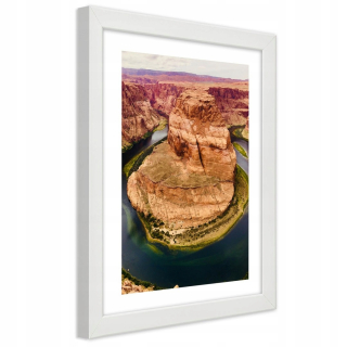 Plagát v rámci Bieleho skalu Grand Canyon 40x