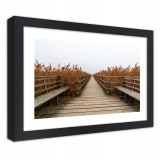 Plagát v čiernom ráme dlhej platformy 60x40