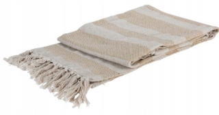 Prikrývka na posteľ - KOC Home Styling Collection Cotton 170 x 130 cm béžová