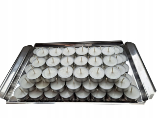 Tealight Sviečka bez zápachu zlata 60 ks.