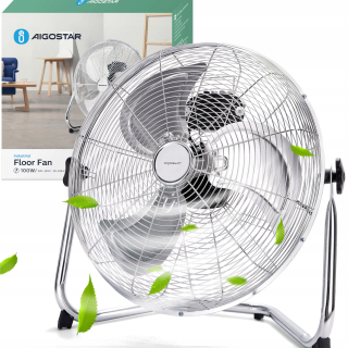 Bytový ventilátor - Obehový ventilátor Aigostar Clover strieborná/sivá