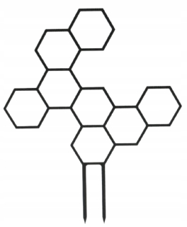 Kvetinové posteľné podpora kvetu 35,9 cm 8 Honey 36 cm