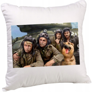 Vankúš - Vankúš Štyri panzer a psa 40x40 cm 3090