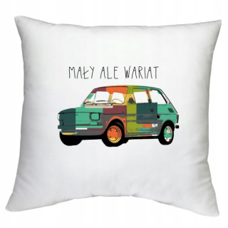 Vankúš - Dekoračný vankúš Kotisowa Fiat 126P 40x40 cm viacfarebný