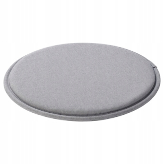 Okrúhly stoličkový vankúš šedý 36 cm sunnea ikea