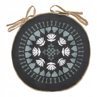 Rustikálny boho rustikálny vankúš k stoličke 38,5 cm