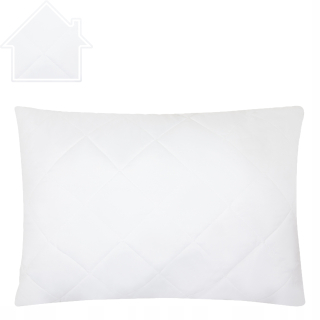Vankúš -  Prešívaný vankúš 50x70 anti -allergická biela