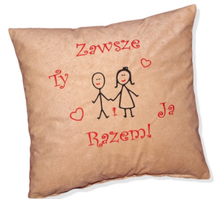 Darček vankúš pre Valentína pre ženského chlapca