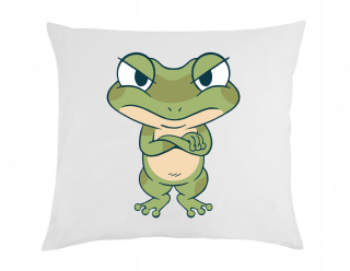 Vankúš Seled Frog White 40x40 cm