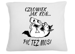 Vankúš -  Vankúš Funny tlač ako darček na koň