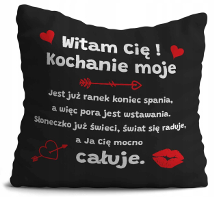Vankúš -  Valentín vankúšový darček 40 cm