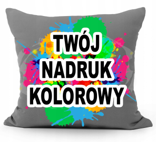Vankúš - Vankúš s vlastnou sivou tlačou
