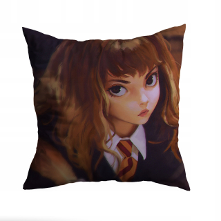 Hermiona Granger vankúš čierny 40x40 cm anti -allergický