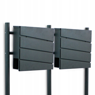 Poštová schránka - DVOJNÁSOBNÉ LETTERBOXY GRAFIT 120 CM / BITUX