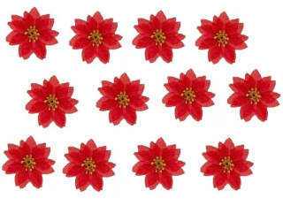 Vianočné ozdoby - Polecja Bethlehem Star Red Red Small 12 PCS
