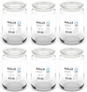 Sklenené nádoby Kalle 6x930 ml