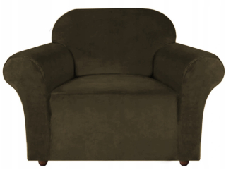 Prikrývka na posteľ - Prikryte na kreslo Sofa Velor Brown 1 Osoba