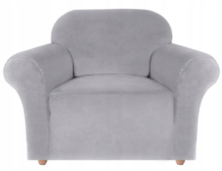 Prikrývka na posteľ - Bunning nosíme velor nábytok 145 x 90 cm odtiene šedej