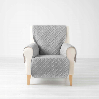 Prikrývka na posteľ - Douceur Bedspread d'intérieur polyester 165 x 179 cm odtiene šedej