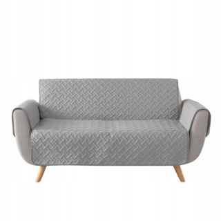 Prikrývka na posteľ - Douceur Bedspread d'intérieur polyester 179 x 279 cm odtiene šedej
