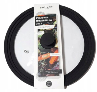 Pokrievka na hrniec - Univerzálne veko Silikón 3IN1 BLACK 28/30/32