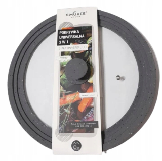 Pokrievka na hrniec - Universal Silicone 3v1 sivý 28/30/32 silikón
