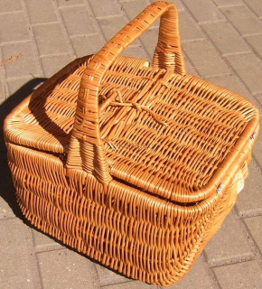 Kôš, košík - Poľský prútený holandský piknikový kôš