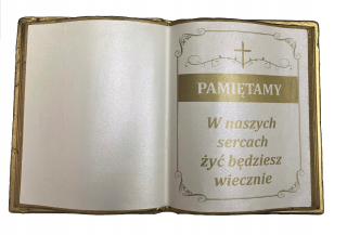 KNIHA Z POLYURETÁNOVEJ PENY, KNIHA AKO OZDOBENIE HORNÝ CHRBÁT NA HROBOVÝ POMNÍK