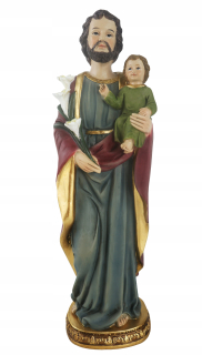 POSTAVA PRE NITCH SV. JÓZEF GUARDIAN S DIEŤAŤOM 40 CM ŽIVICOVÁ HMOTA
